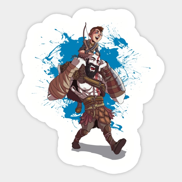 God of War - Father and Son Moment Sticker by JuModafoca